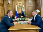 Губернатор Белгородской области Александр Шуваев встретился с депутатом Государственной Думы Сергеем Антошиным.